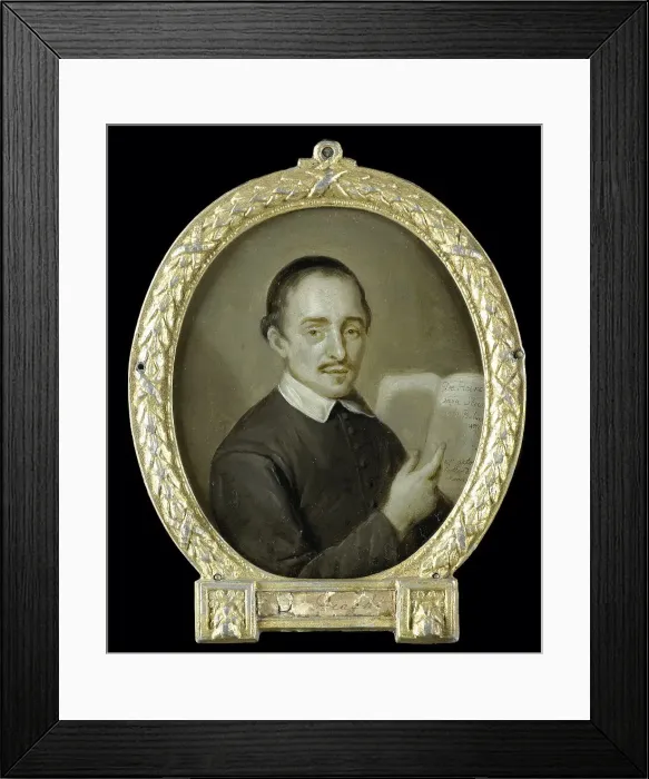 Framed Print : Portrait of Tieleman Jansz van Bracht, Clergyman and Poet in Dordrecht, 1723-1771. Creator: Jan Maurits Quinkhard Framed Print : Portrait of Tieleman Jansz van Bracht, Clergyman and Poet in Dordrecht, 1723-1771. Creator: Jan Maurits Quinkhard