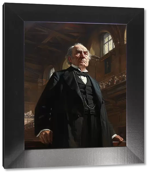 AI IMAGE - Portrait of William Ewart Gladstone, 1890s, (2023). Creator: Heritage Images