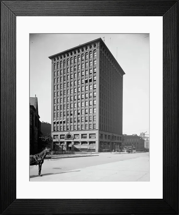 Framed Print : Prudential Building, Buffalo, N.Y. ca 1900. Creator: William H. Jackson Framed Print : Prudential Building, Buffalo, N.Y. ca 1900. Creator: William H. Jackson