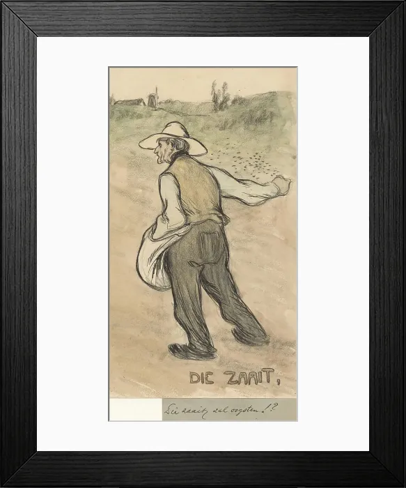 Framed Print : He who sows, shall reap, 1875-1900. Creator: Jan de Waardt Framed Print : He who sows, shall reap, 1875-1900. Creator: Jan de Waardt