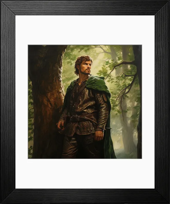 Framed Print : AI IMAGE - Illustration of Robin Hood, 2023. Creator: Heritage Images Framed Print : AI IMAGE - Illustration of Robin Hood, 2023. Creator: Heritage Images