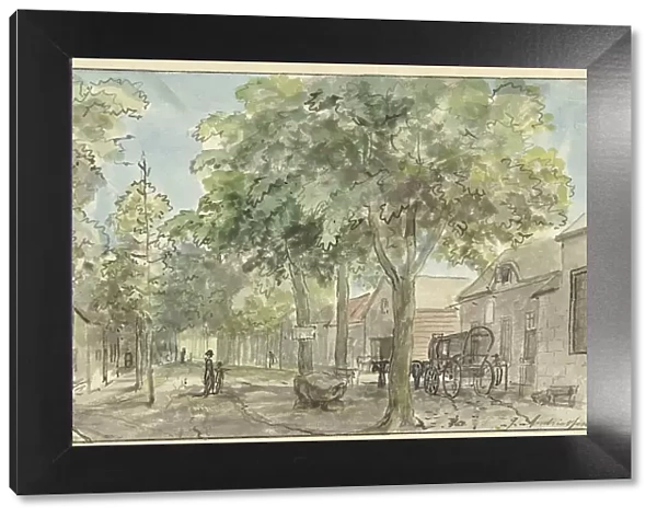 Village street in Lage Vuursche, 1800. Creator: Juriaan Andriessen