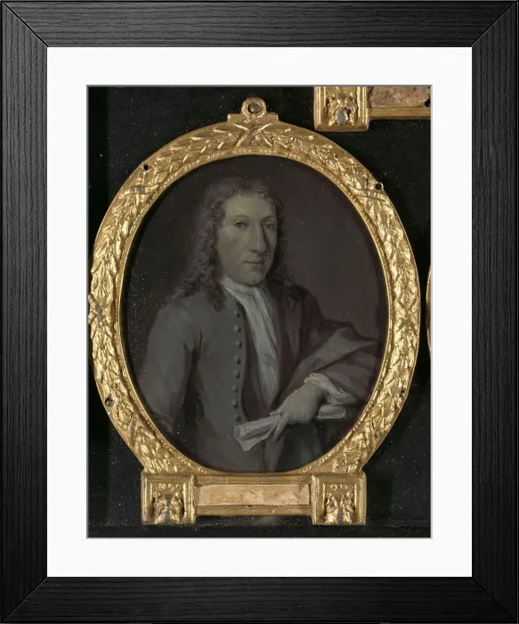 Framed Print : Portrait of Gijsbert Tijssens (1693-1732), Playwright in Amsterdam, 1732-1771. Creator: Jan Maurits Quinkhard Framed Print : Portrait of Gijsbert Tijssens (1693-1732), Playwright in Amsterdam, 1732-1771. Creator: Jan Maurits Quinkhard