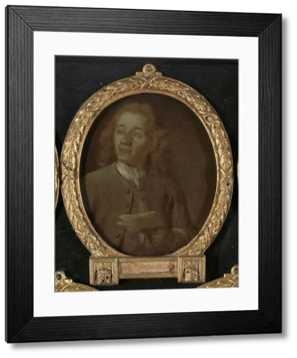 Framed Print : Portrait of Abraham Haen the Younger, Draftsman, Etcher and Poet in Amsterdam, 1732-1771. Creator: Jan Maurits Quinkhard Framed Print : Portrait of Abraham Haen the Younger, Draftsman, Etcher and Poet in Amsterdam, 1732-1771. Creator: Jan Maurits Quinkhard