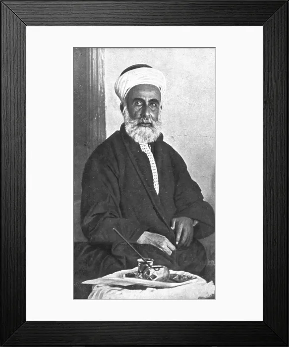 Framed Print : Distant Fronts, In Hejaz; Sharif Hussein bin Ali, King of Hejaz, 1917. Creator: Unknown Framed Print : Distant Fronts, In Hejaz; Sharif Hussein bin Ali, King of Hejaz, 1917. Creator: Unknown