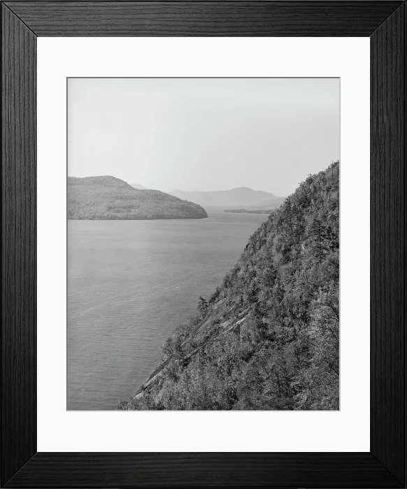 Framed Print : View from path to Rogers Rock Heights, Lake George, N.Y. between 1900 and 1910. Creator: William H. Jackson Framed Print : View from path to Rogers Rock Heights, Lake George, N.Y. between 1900 and 1910. Creator: William H. Jackson