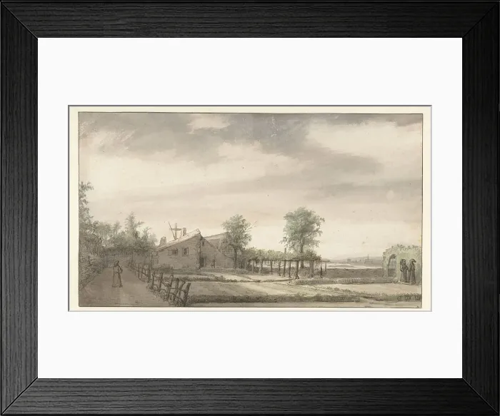 Framed Print : Garden of the Hermitage in Nantes, 1645-1646. Creator: Lambert Doomer Framed Print : Garden of the Hermitage in Nantes, 1645-1646. Creator: Lambert Doomer