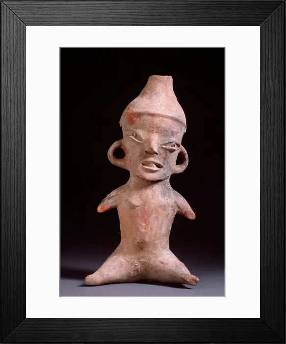 Framed Print : Seated Female, 1400-950 B.C.. Creator: Unknown Framed Print : Seated Female, 1400-950 B.C.. Creator: Unknown
