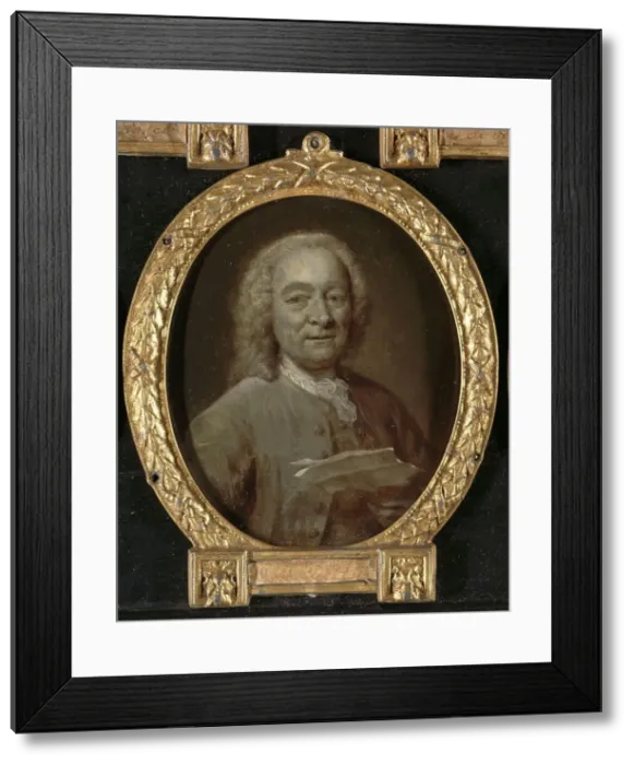 Framed Print : Portrait of Jan Harmensz de Marre (1696-1763). Seaman, Poet and Director of the Amsterdam Theater, 1 Creator: Jan Maurits Quinkhard Framed Print : Portrait of Jan Harmensz de Marre (1696-1763). Seaman, Poet and Director of the Amsterdam Theater, 1 Creator: Jan Maurits Quinkhard