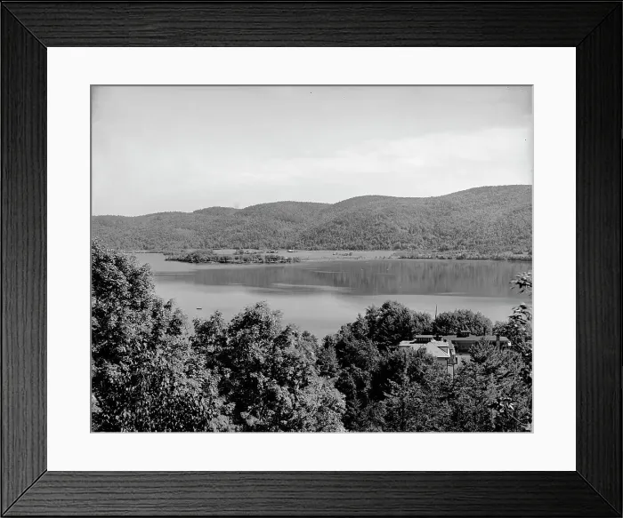 Framed Print : The Lake from upper cottage, Rogers Rock, Lake George, N.Y. between 1900 and 1910. Creator: William H. Jackson Framed Print : The Lake from upper cottage, Rogers Rock, Lake George, N.Y. between 1900 and 1910. Creator: William H. Jackson
