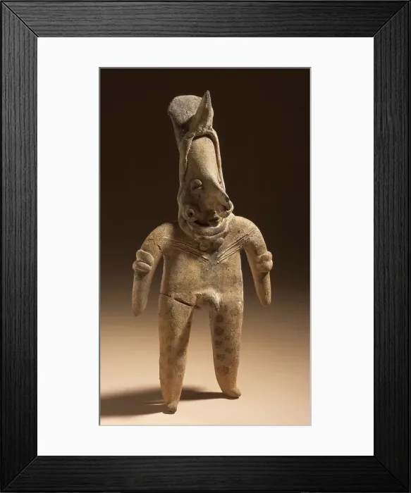 Framed Print : Male Figure, 200 B.C.-A.D. 500. Creator: Unknown Framed Print : Male Figure, 200 B.C.-A.D. 500. Creator: Unknown