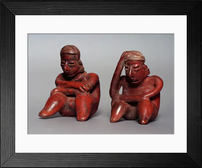 Framed Print : Seated Figures, 200 B.C.-A.D. 500. Creator: Unknown Framed Print : Seated Figures, 200 B.C.-A.D. 500. Creator: Unknown