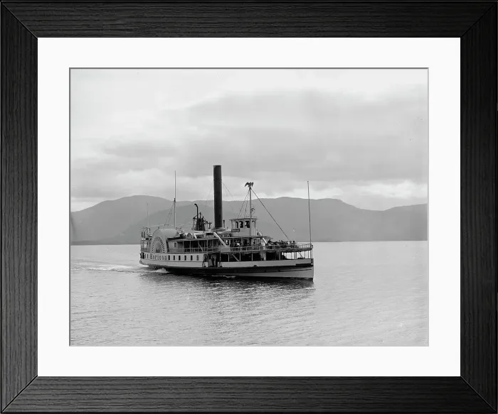 Framed Print : Steamer Horicon, Lake George, N.Y. (1904?). Creator: William H. Jackson Framed Print : Steamer Horicon, Lake George, N.Y. (1904?). Creator: William H. Jackson