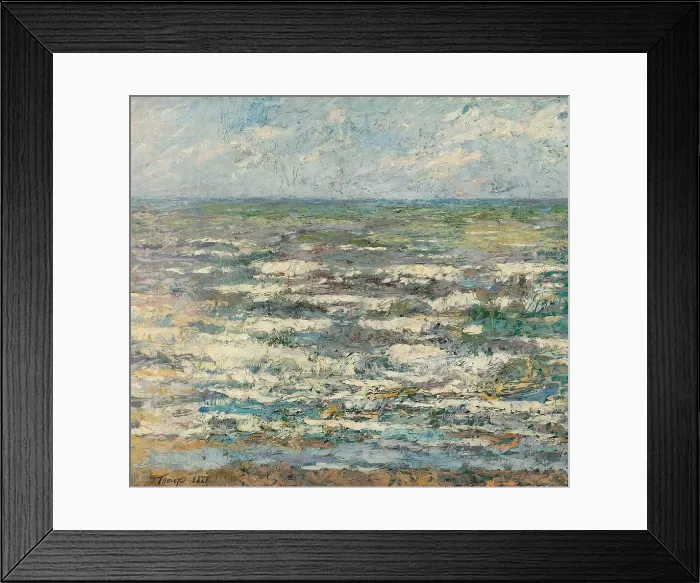 Framed Print : The Sea, 1887. Creator: Jan Toorop Framed Print : The Sea, 1887. Creator: Jan Toorop