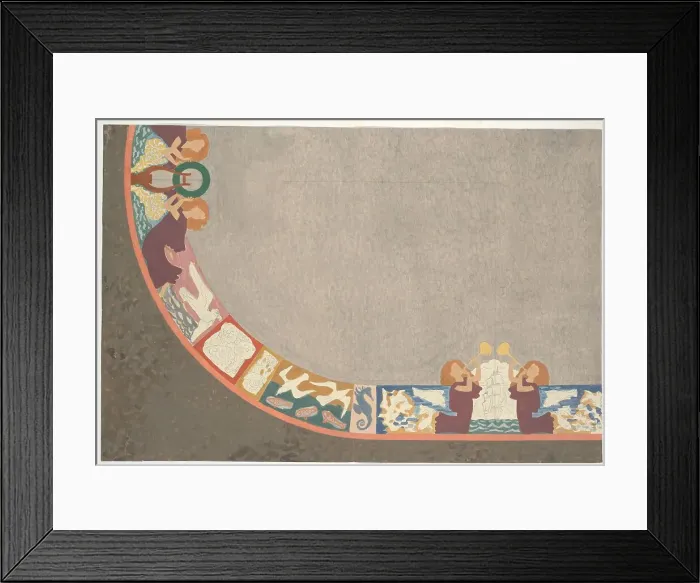 Framed Print : Design for a carpet or ceiling painting, c.1938. Creator: Leo Gestel Framed Print : Design for a carpet or ceiling painting, c.1938. Creator: Leo Gestel