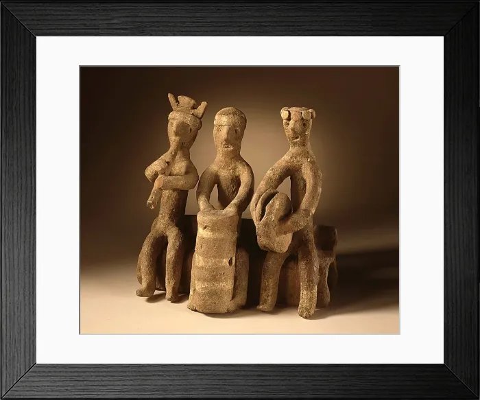 Framed Print : Musicians, 200 B.C.-A.D. 500. Creator: Unknown Framed Print : Musicians, 200 B.C.-A.D. 500. Creator: Unknown