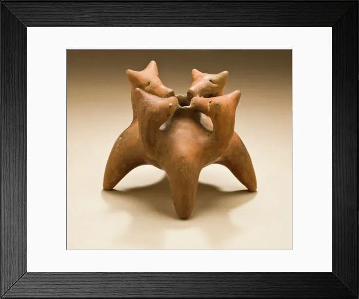 Framed Print : Four Joined Dogs, 200 B.C.-A.D. 500. Creator: Unknown Framed Print : Four Joined Dogs, 200 B.C.-A.D. 500. Creator: Unknown