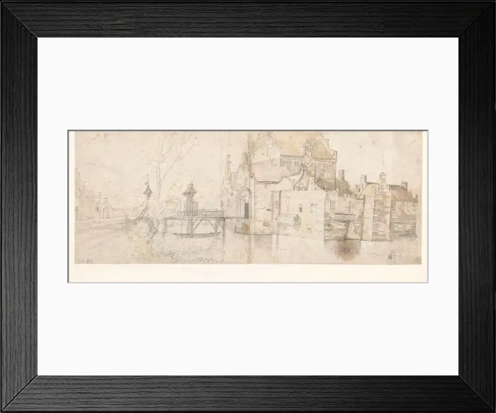 Framed Print : View of Cantecroy Castle (?), 1605-1673. Creator: Lucas van Uden Framed Print : View of Cantecroy Castle (?), 1605-1673. Creator: Lucas van Uden