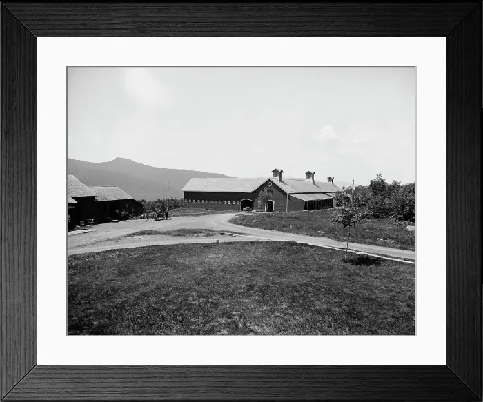 Framed Print : The Barns, Hotel Kaaterskill, Catskill Mountains, N.Y. between 1900 and 1905. Creator: William H. Jackson Framed Print : The Barns, Hotel Kaaterskill, Catskill Mountains, N.Y. between 1900 and 1905. Creator: William H. Jackson