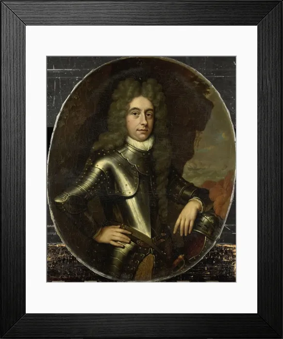 Framed Print : Portrait of Harmen Lijnslager (1664-1704), 1699. Creator: Johannes van Haensbergen Framed Print : Portrait of Harmen Lijnslager (1664-1704), 1699. Creator: Johannes van Haensbergen