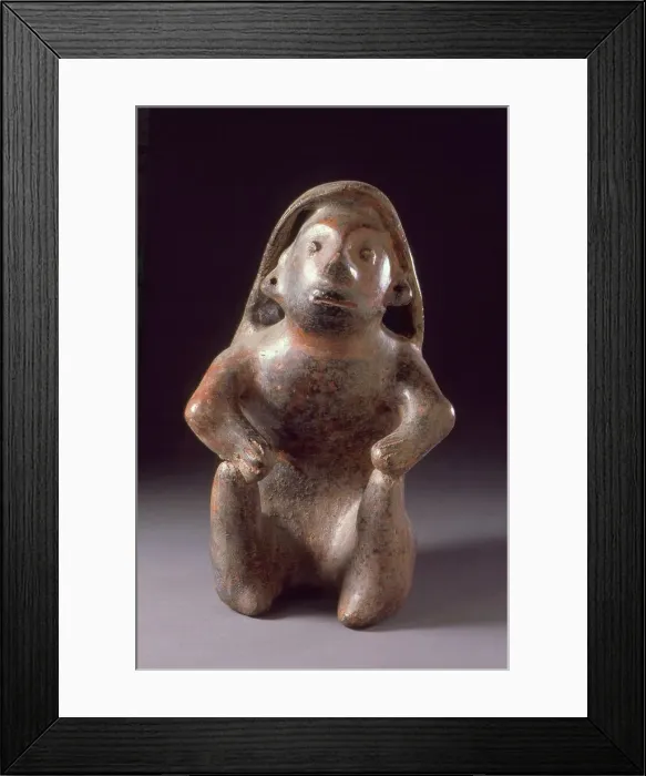 Framed Print : Seated Figure, 200 B.C.-A.D. 500. Creator: Unknown Framed Print : Seated Figure, 200 B.C.-A.D. 500. Creator: Unknown