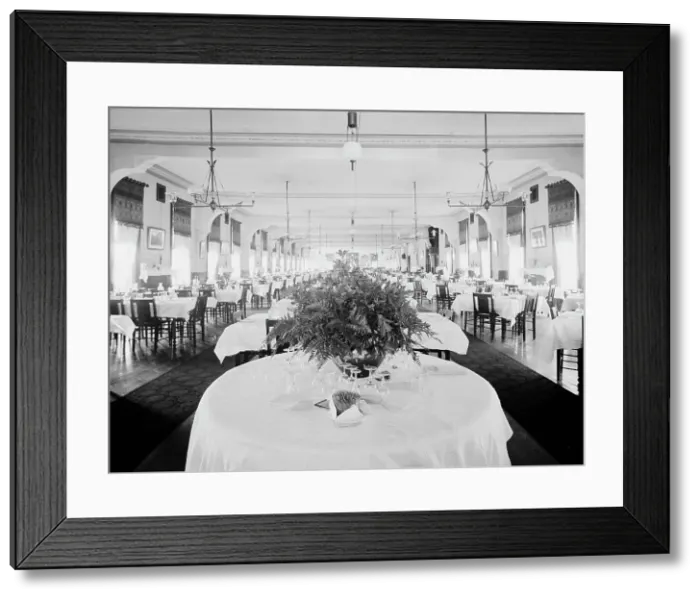 Framed Print : The Dining room, Hotel Kaaterskill, Catskill Mountains, N.Y. between 1900 and 1905. Creator: William H. Jackson Framed Print : The Dining room, Hotel Kaaterskill, Catskill Mountains, N.Y. between 1900 and 1905. Creator: William H. Jackson