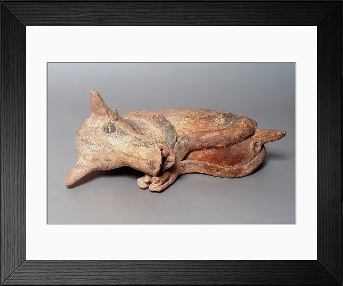 Framed Print : Sleeping Dog, 200 B.C.-A.D. 500. Creator: Unknown Framed Print : Sleeping Dog, 200 B.C.-A.D. 500. Creator: Unknown