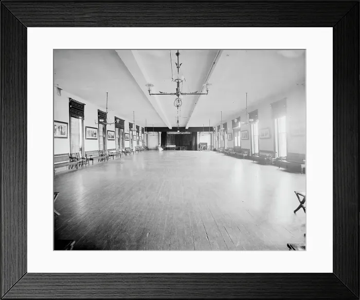 Framed Print : The Ball room, Hotel Kaaterskill, Catskill Mountains, N.Y. between 1900 and 1905. Creator: William H. Jackson Framed Print : The Ball room, Hotel Kaaterskill, Catskill Mountains, N.Y. between 1900 and 1905. Creator: William H. Jackson