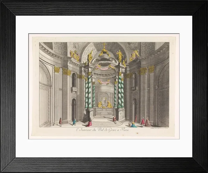 Framed Print : View of interior of Church Val-de-Grâce in Paris, 1745-1775. Creator: Anon Framed Print : View of interior of Church Val-de-Grâce in Paris, 1745-1775. Creator: Anon