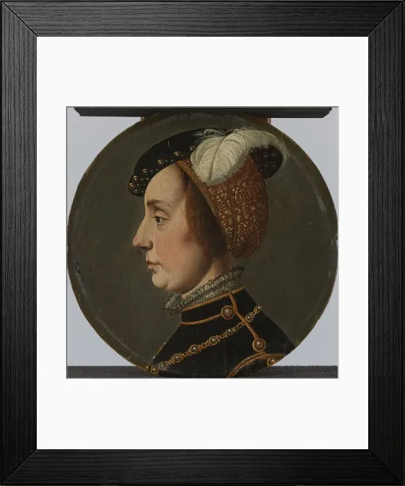 Framed Print : Portrait of Anna of Lorraine, Consort of René de Chalon, Prince of Orange, after 1542. Creator: Unknown Framed Print : Portrait of Anna of Lorraine, Consort of René de Chalon, Prince of Orange, after 1542. Creator: Unknown