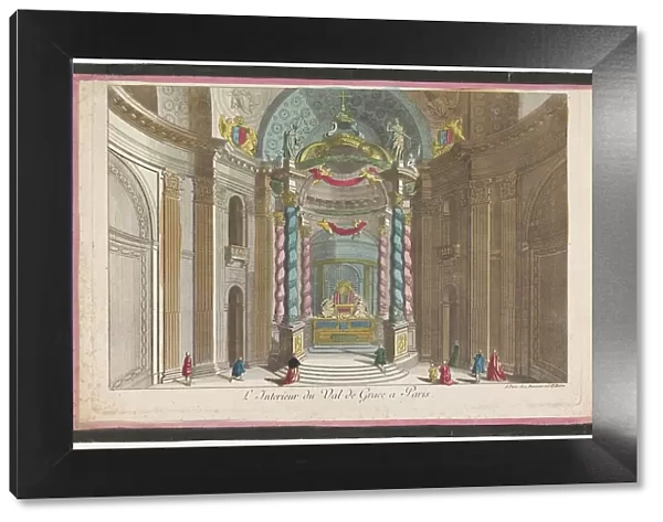 View of interior of Church Val-de-Grâce in Paris, 1745-1775. Creator: Anon