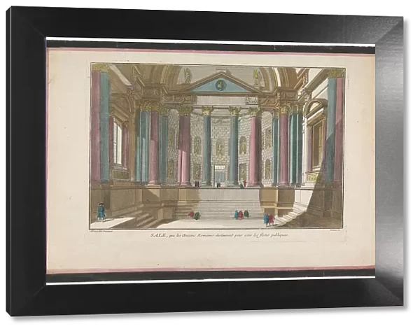 View of interior of a Roman structure, 1745-1775. Creator: Anon