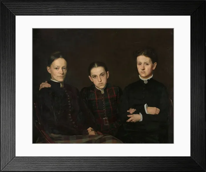 Framed Print : Portrait of Cornelia, Clara and Johanna Veth, 1885. Creator: Jan Veth Framed Print : Portrait of Cornelia, Clara and Johanna Veth, 1885. Creator: Jan Veth