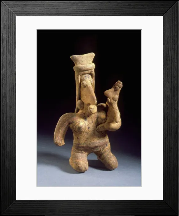 Framed Print : Female Figure and Child, 200 B.C.-A.D. 500. Creator: Unknown Framed Print : Female Figure and Child, 200 B.C.-A.D. 500. Creator: Unknown