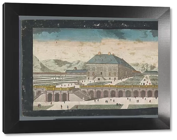 View of Zarzuela Palace near the city of Madrid, 1745-1775. Creator: Anon