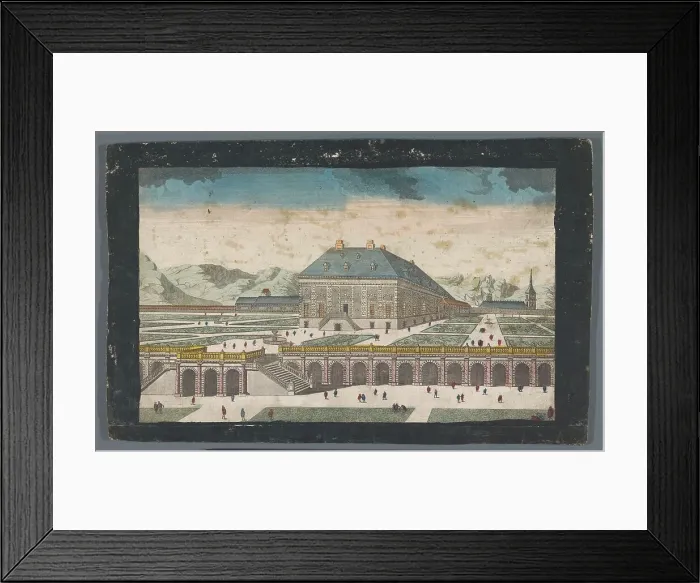 Framed Print : View of Zarzuela Palace near the city of Madrid, 1745-1775. Creator: Anon Framed Print : View of Zarzuela Palace near the city of Madrid, 1745-1775. Creator: Anon