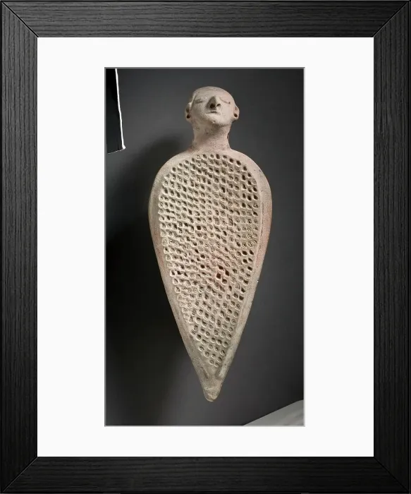 Framed Print : Grater with Handle in the Form of a Male Head, 300 B.C.-A.D. 300. Creator: Unknown Framed Print : Grater with Handle in the Form of a Male Head, 300 B.C.-A.D. 300. Creator: Unknown