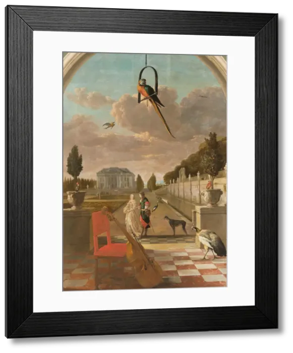 Framed Print : Park with Country House, 1670-1719. Creator: Jan Weenix Framed Print : Park with Country House, 1670-1719. Creator: Jan Weenix