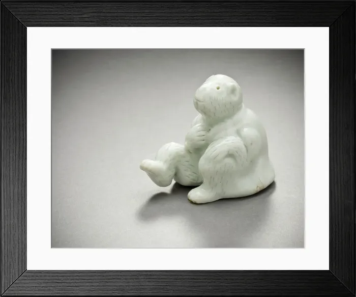Framed Print : Okimono in the Form of a Costumed Monkey, 19th century. Creator: Unknown Framed Print : Okimono in the Form of a Costumed Monkey, 19th century. Creator: Unknown