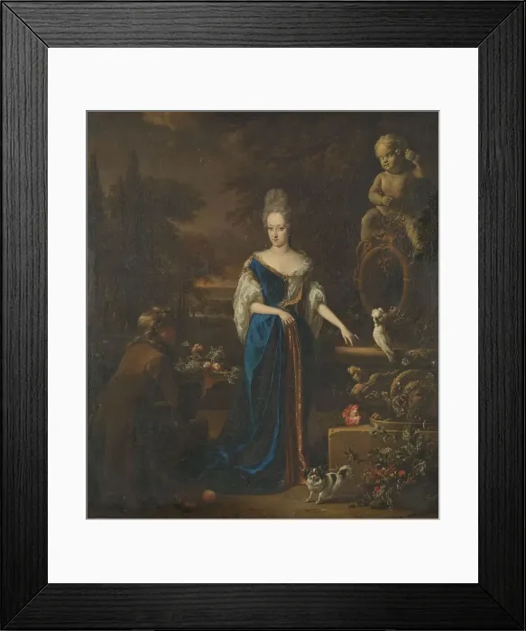 Framed Print : Portrait of Maria Cornelisz, Wife of Silvester van Tongeren, 1680-1719. Creator: Jan Weenix Framed Print : Portrait of Maria Cornelisz, Wife of Silvester van Tongeren, 1680-1719. Creator: Jan Weenix