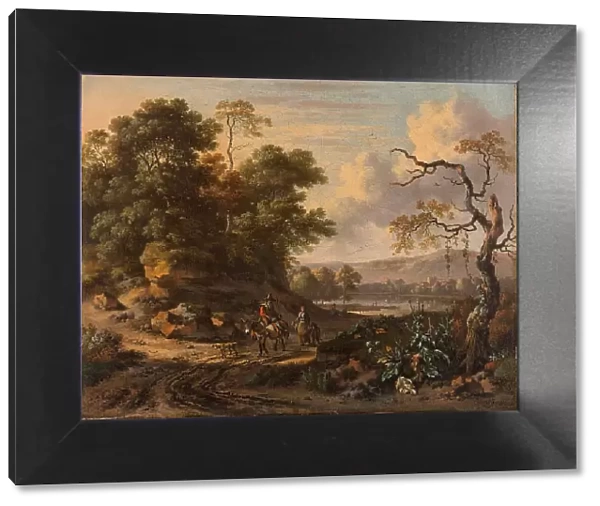 Landscape with a Man Riding a Donkey, 1655-1684. Creator: Jan Wijnants