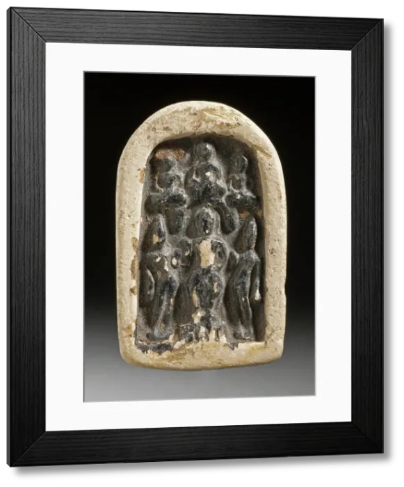 Framed Print : Buddha Shakyamuni with Attendants, 7th century. Creator: Unknown Framed Print : Buddha Shakyamuni with Attendants, 7th century. Creator: Unknown