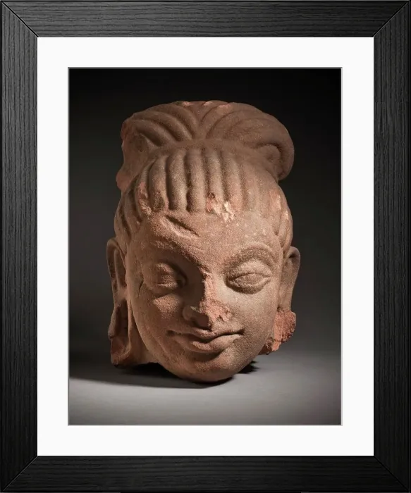 Framed Print : Head of an Ascetic, early 5th century. Creator: Unknown Framed Print : Head of an Ascetic, early 5th century. Creator: Unknown