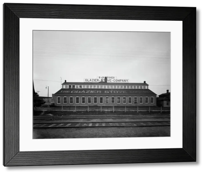 Framed Print : Glazier Stove Company, the foundry, Chelsea, Mich. between 1900 and 1910. Creator: William H. Jackson Framed Print : Glazier Stove Company, the foundry, Chelsea, Mich. between 1900 and 1910. Creator: William H. Jackson