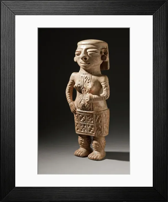Framed Print : Standing Female Figure with Earspools (image 4 of 5), between 800 and 1000. Creator: Unknown Framed Print : Standing Female Figure with Earspools (image 4 of 5), between 800 and 1000. Creator: Unknown