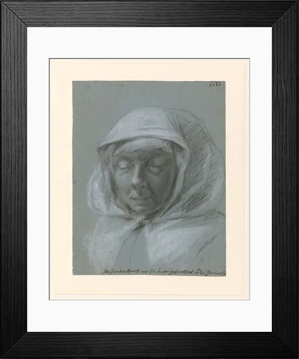 Framed Print : Portrait of Wiesken Matthijs, 1660. Creator: Moses ter Borch Framed Print : Portrait of Wiesken Matthijs, 1660. Creator: Moses ter Borch