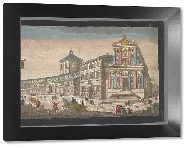 View of the church Santo Spirito in Sassia in Rome, 1745-1775. Creator: Anon