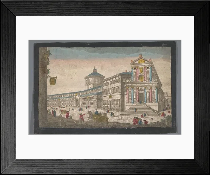 Framed Print : View of the church Santo Spirito in Sassia in Rome, 1745-1775. Creator: Anon Framed Print : View of the church Santo Spirito in Sassia in Rome, 1745-1775. Creator: Anon