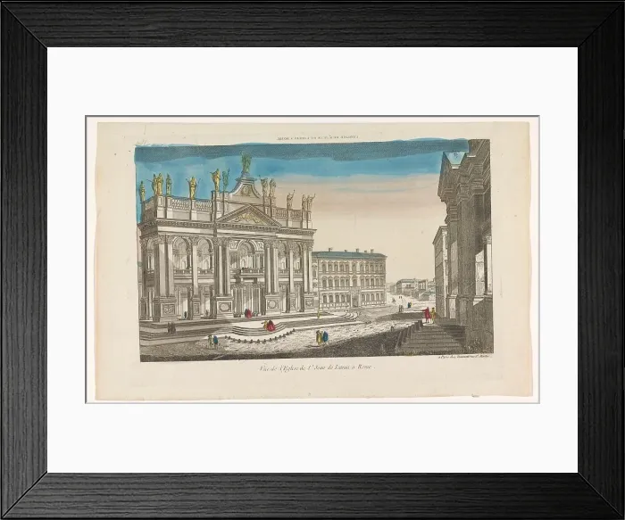 Framed Print : View of the Church Saint John Lateran in Rome, 1745-1775. Creator: Anon Framed Print : View of the Church Saint John Lateran in Rome, 1745-1775. Creator: Anon
