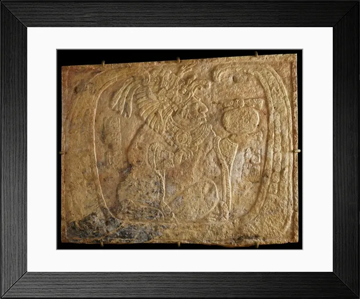 Framed Print : Wall Relief (image 1 of 3), A.D. 750-850. Creator: Unknown Framed Print : Wall Relief (image 1 of 3), A.D. 750-850. Creator: Unknown